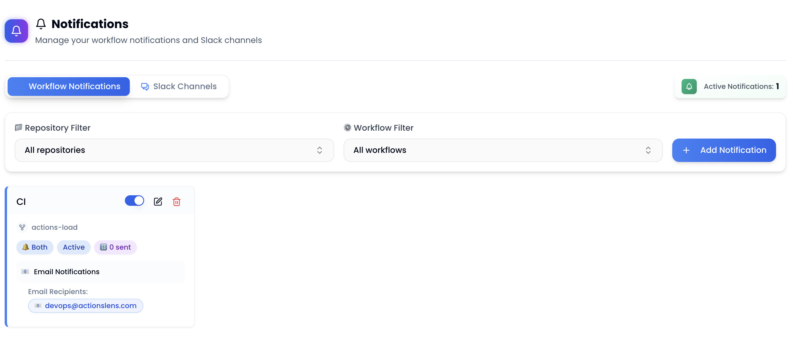 Alert Dashboard Preview